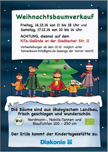 Plakat Weihnachtsbaumverkauf